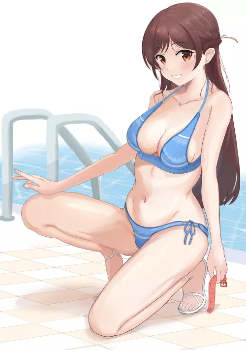 Blue Bikini Chizuru Mizuhara (Rent A Girlfriend)