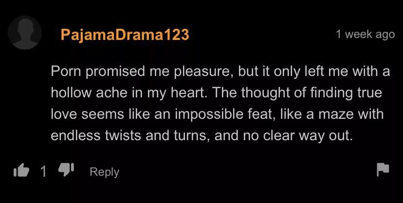 Bro’s having severe post-nut clarity