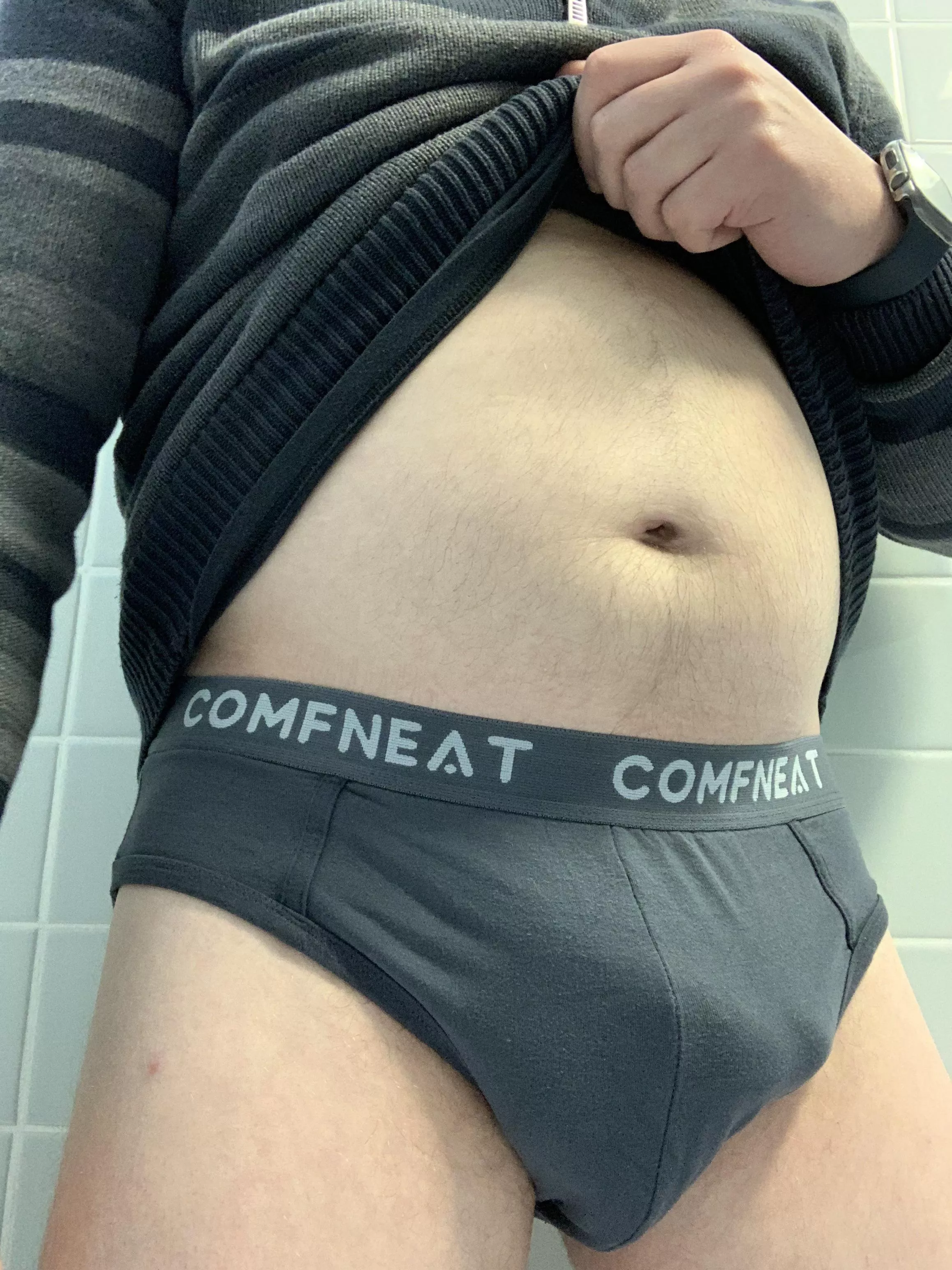 Bulging in the office bathroom
