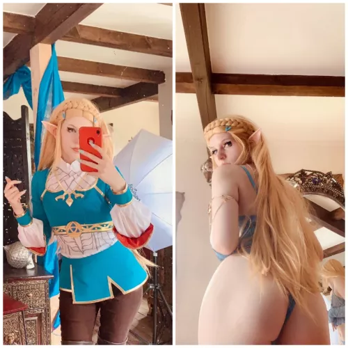 Do you prefer the front or the back of this triforce of wisdom? Zelda from Breath of the wild by x_nori_ [Self]