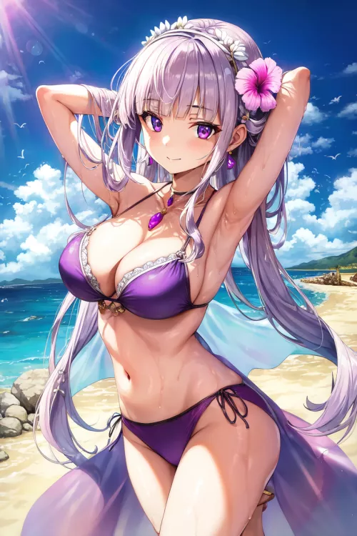 emilia at the beach!