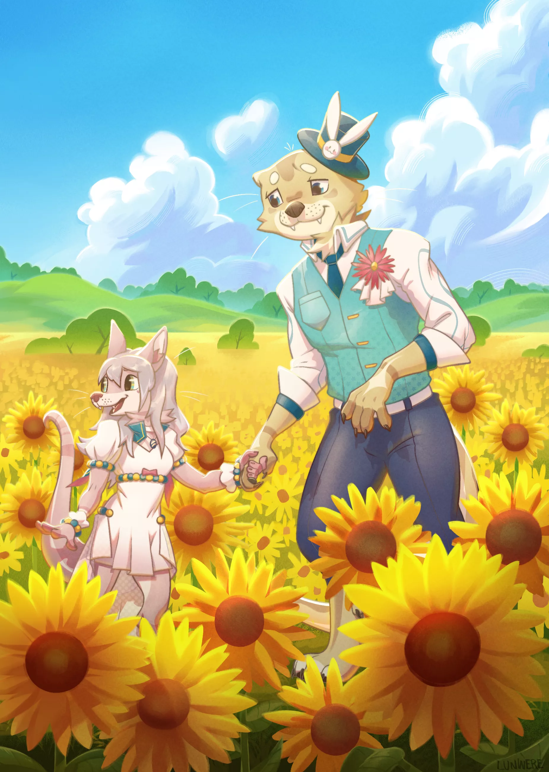 Golden Sunflowers for a Golden Heart (Lunwere & I)