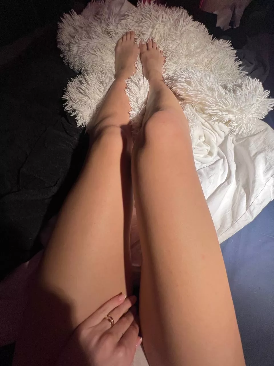 I could wrap my legs around your hips as you thrust your cock in.