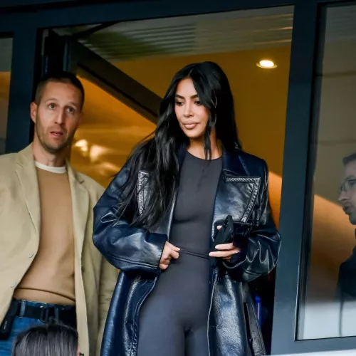 Kim at the PSG game 🤤