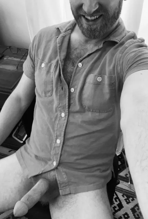 Like a horny time traveller from the era before color photography