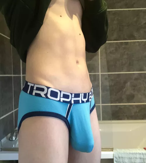 My softie filling out these briefs