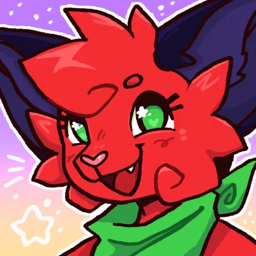New icon for my fursona :3 [Art by Me]
