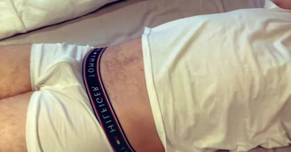 Poking out in Tommy jocks