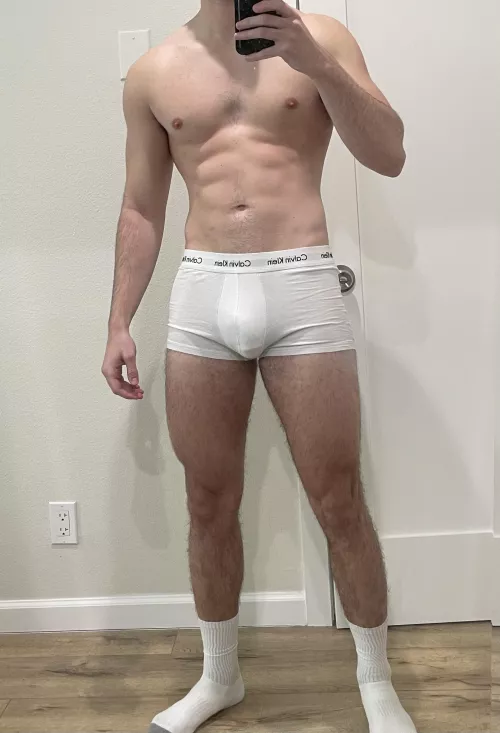 Post gym bulge. DMs open if you’re curious how it is hard