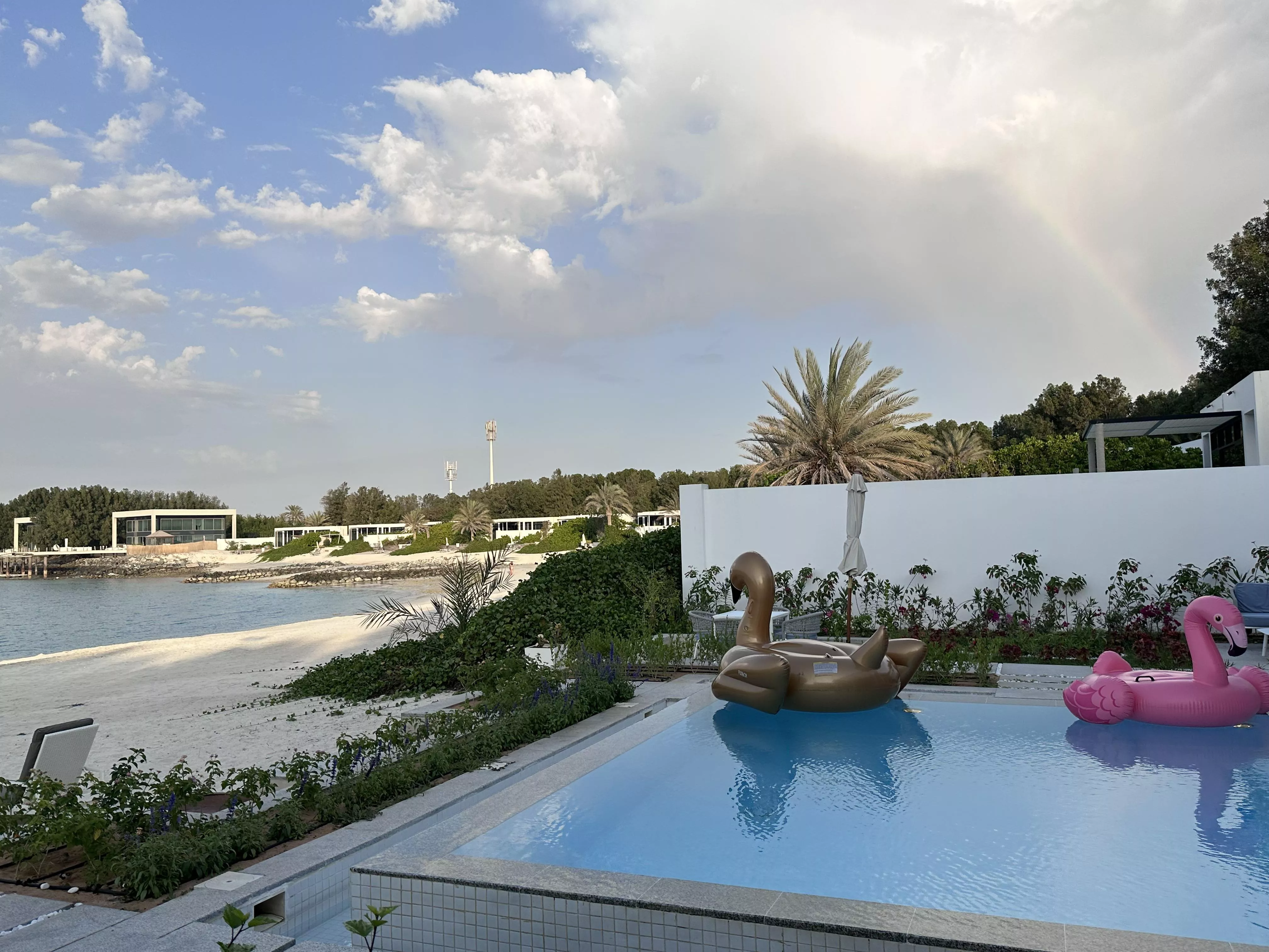Rainbow on the beach