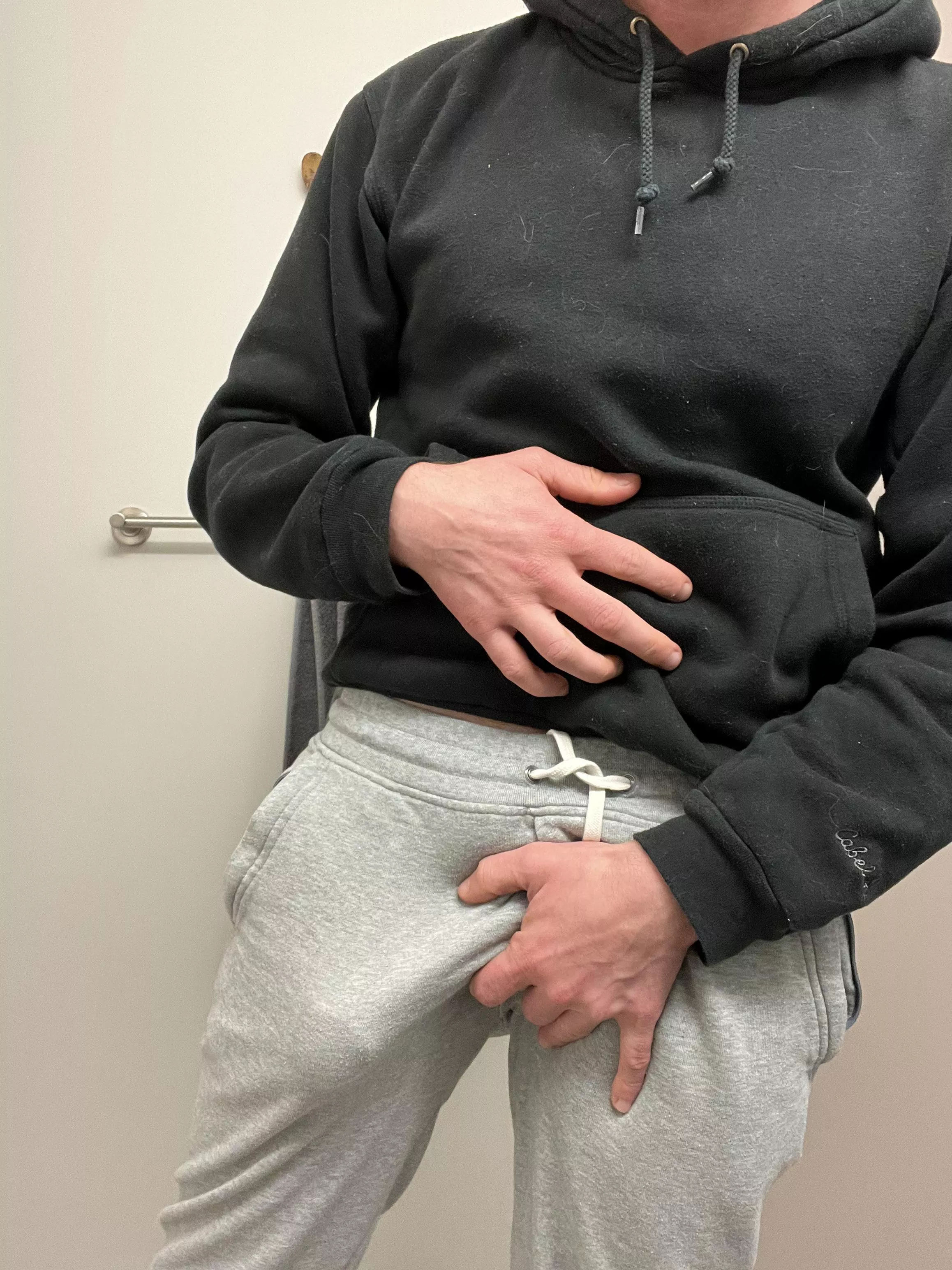 Soaking up every last day of gray sweats season.