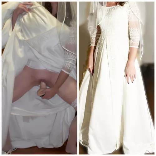 Something about being slutty in the dress!