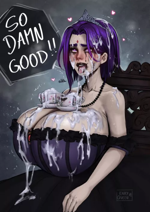 Tea party with raven, extra cream (Artist: My kinky queen)