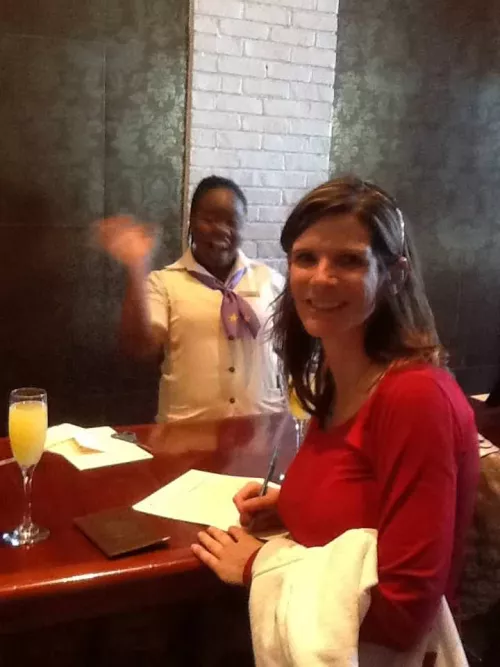 The body of the thin, fit, busty woman contrasts sharply with that of the flat chested lady.