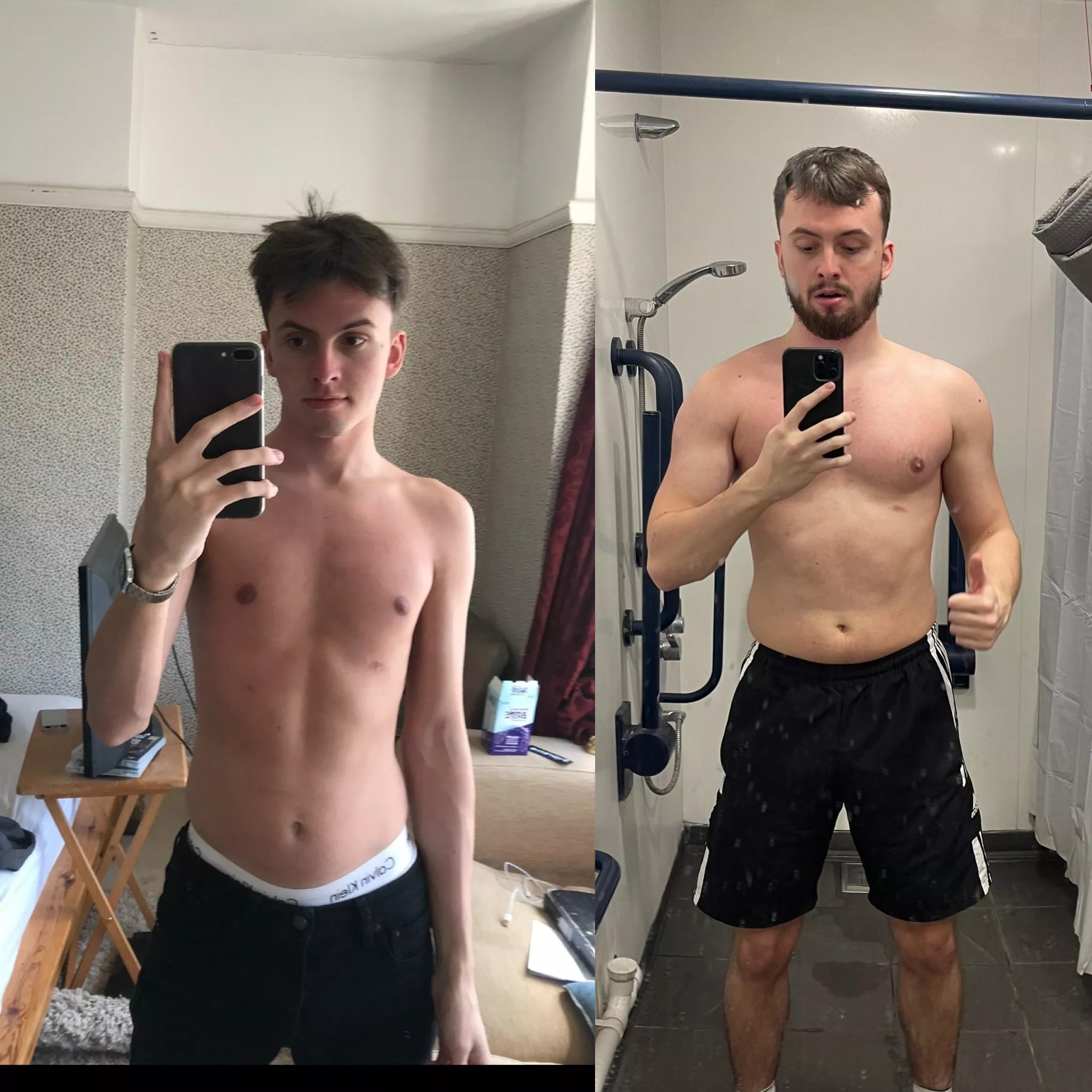 Thought I’d share 4 years of gym progress :)
