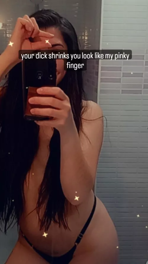 your useless cock gives you nothing in the world of women