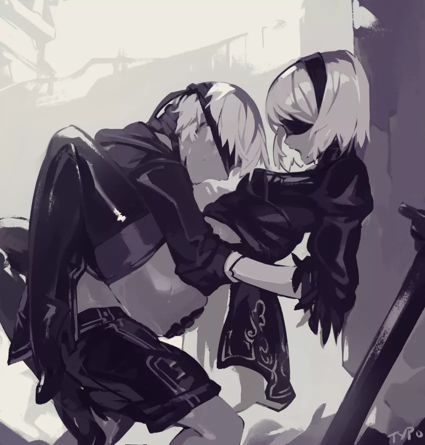 9S going deep inside of 2B