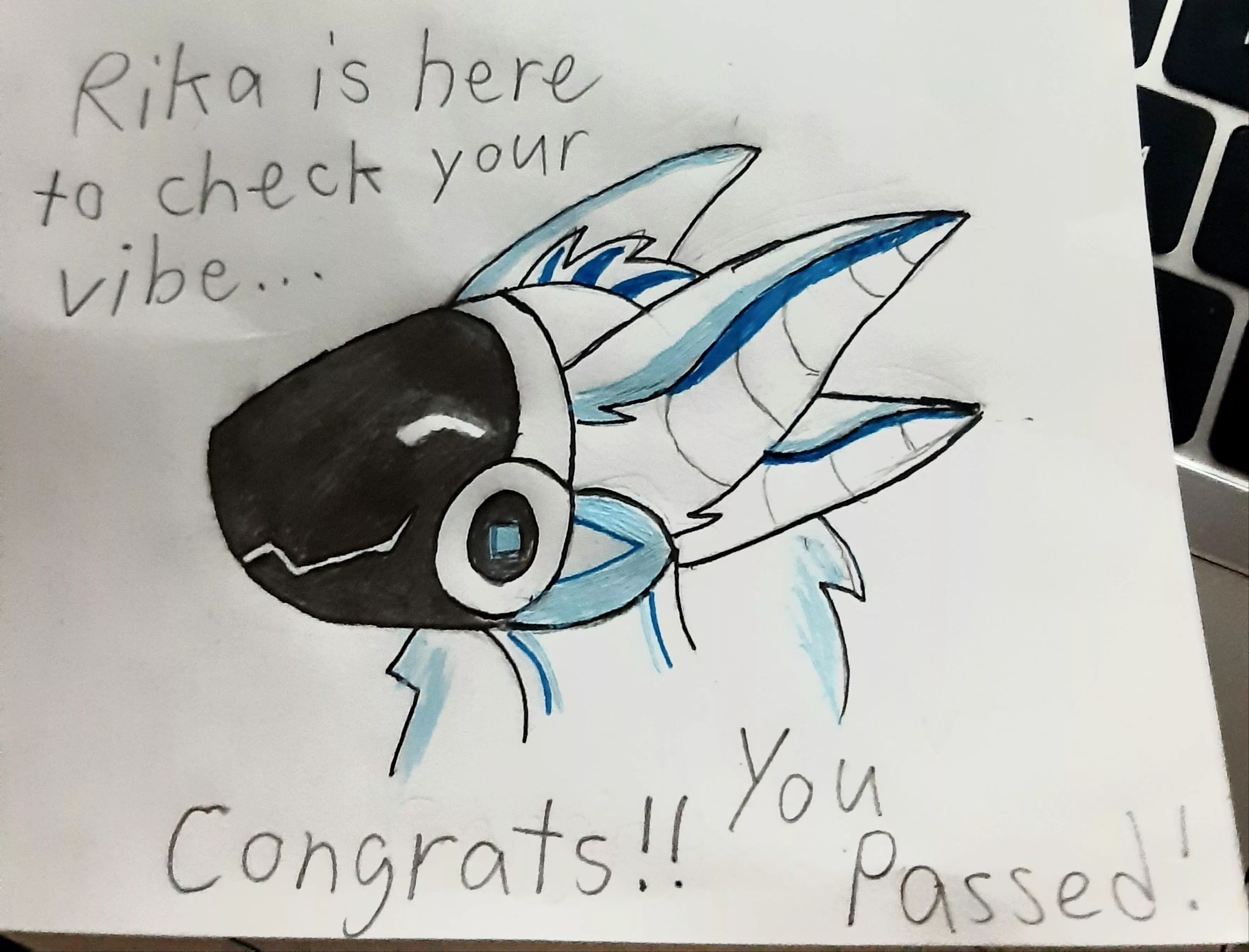 Are you gonna pass? Art by me