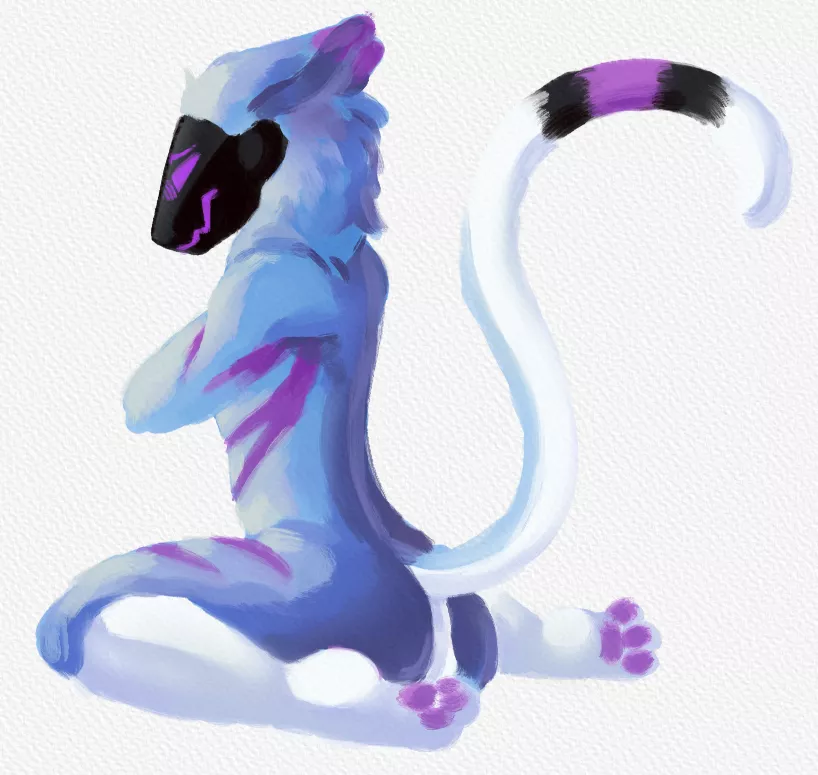 Art i made for my Best friend of his fursona