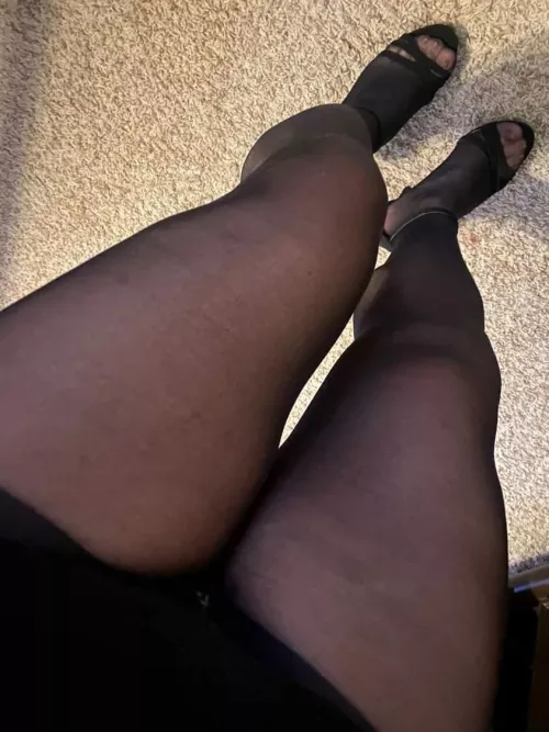 As a part of their sissy uniform, my sissies have to wear sheer pantyhose and thigh high stockings. What do you think of Nicole's legs?