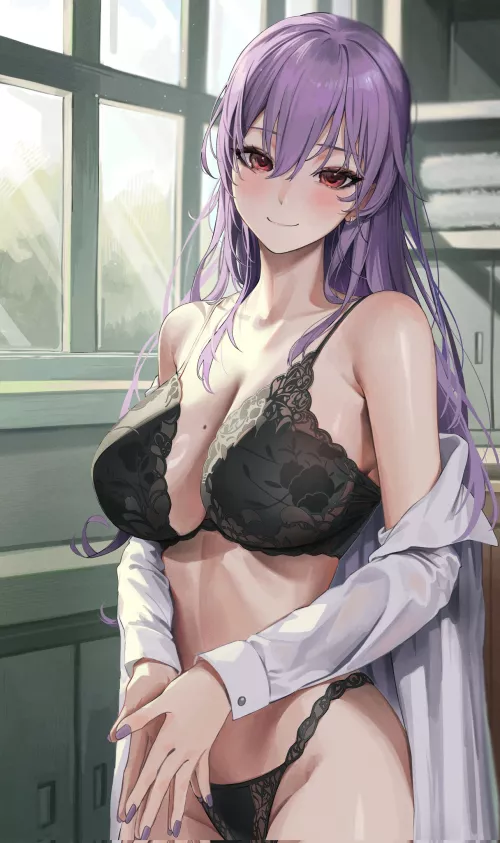 Black Lace Lingerie [Artist's Rendition]