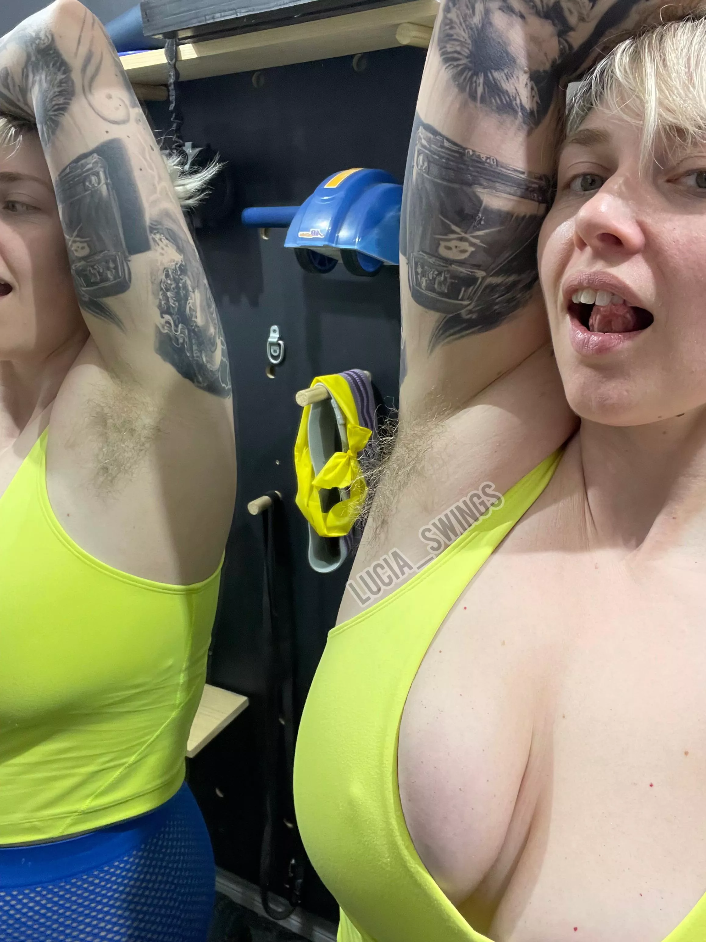 Do you like the sweaty frizzy look?