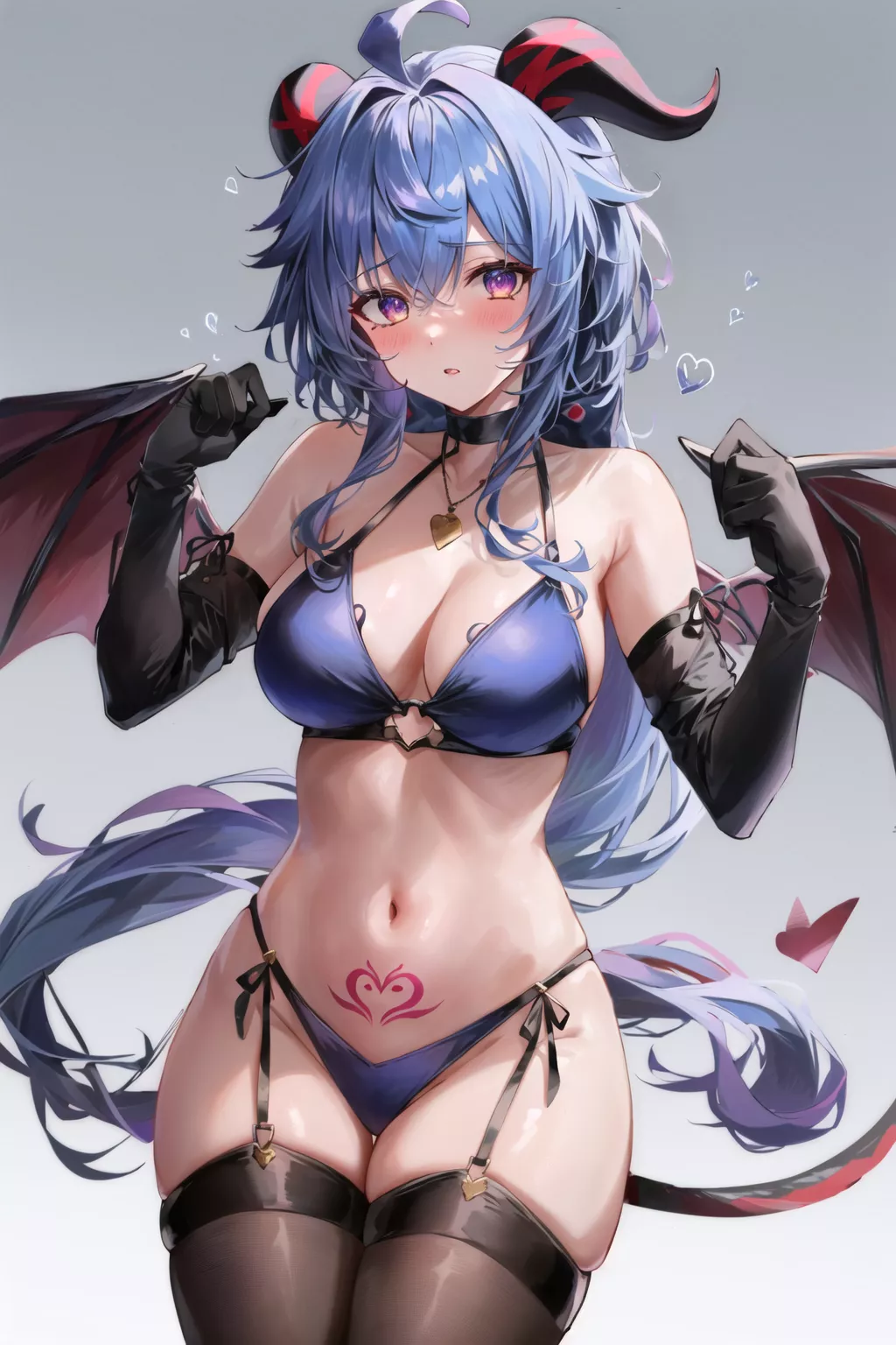 Ganyu as Thigh-ful Succuby (genshin Impact) [setsuaiart]