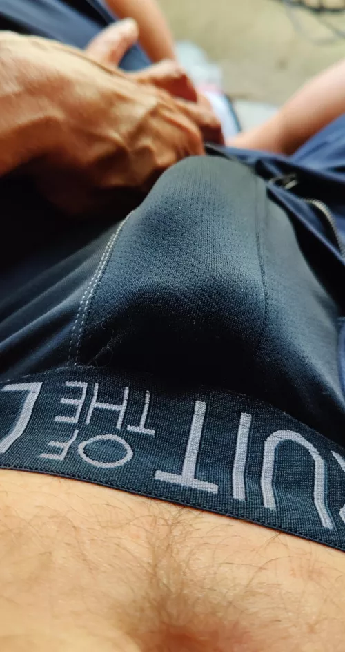 I so wanted to pull the waistband down