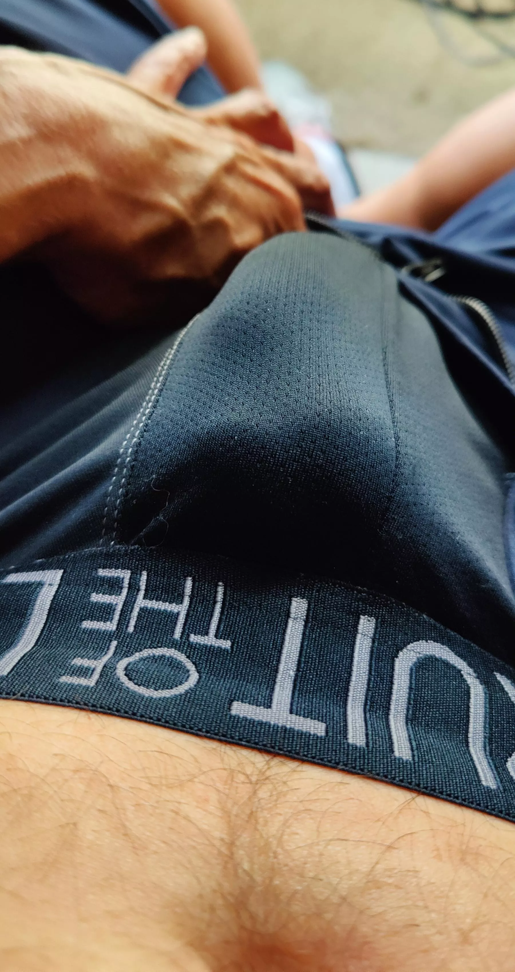 I so wanted to pull the waistband down