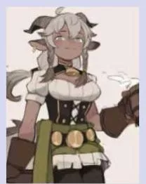 LF Color Source: Barmaid, dress, horns, dark skinned