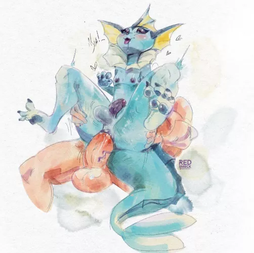 [MM] Having fun with femboy vaporeon (Redsmock)