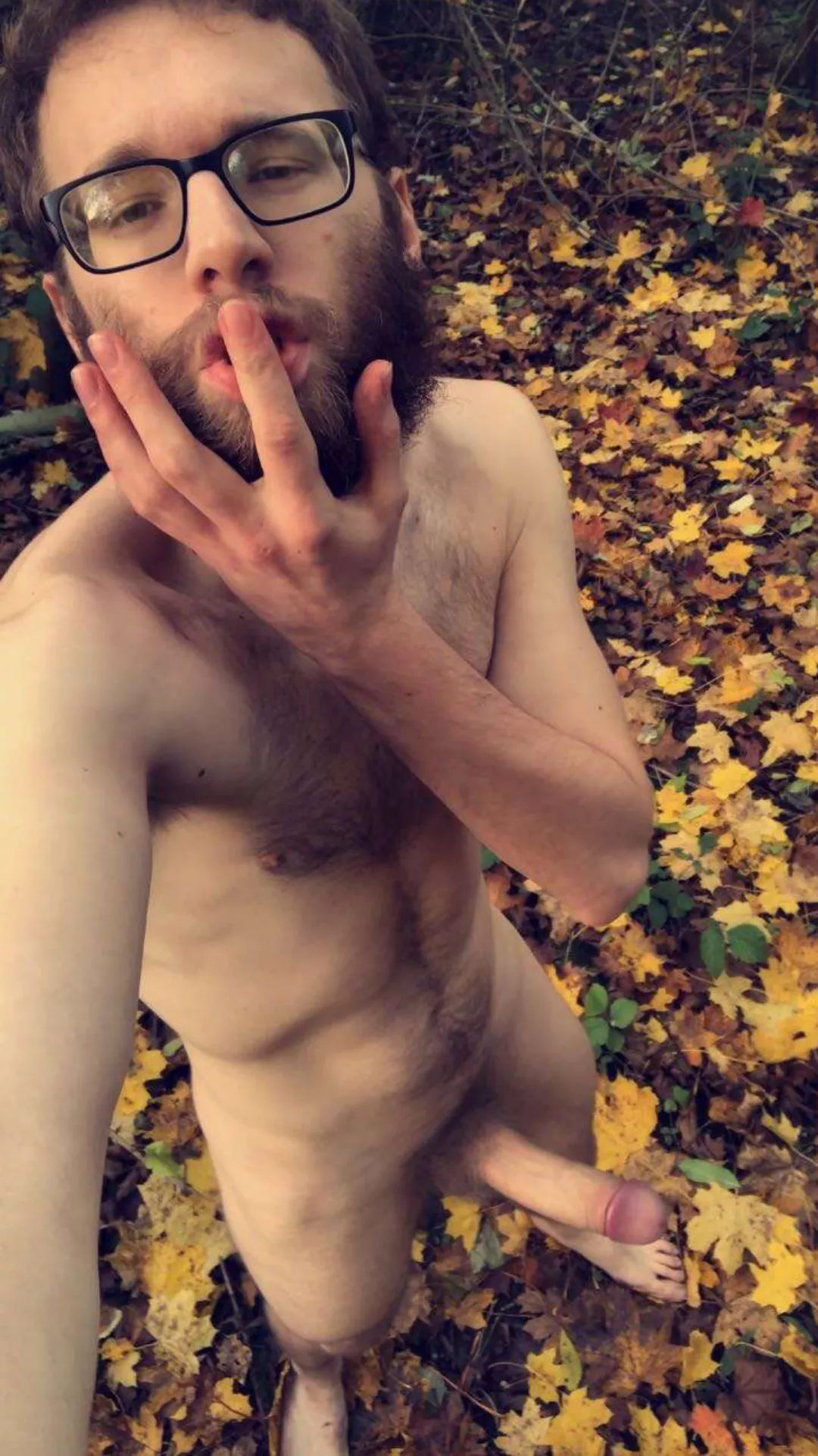Naked and Horny in a Forest of Gold 🍂