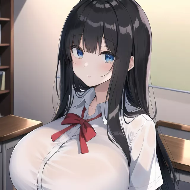 Niya on buttoned shirt