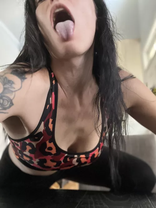 On my knees begging for it💦