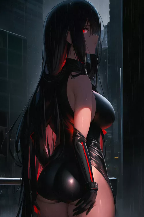 Red-Accented Bodysuit