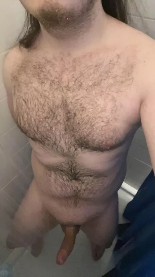 Some wet chest hair with a bonus