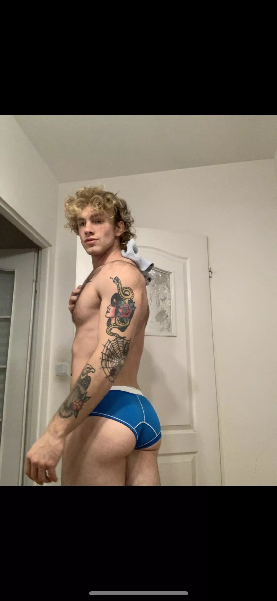 These blue briefs lookin mad
