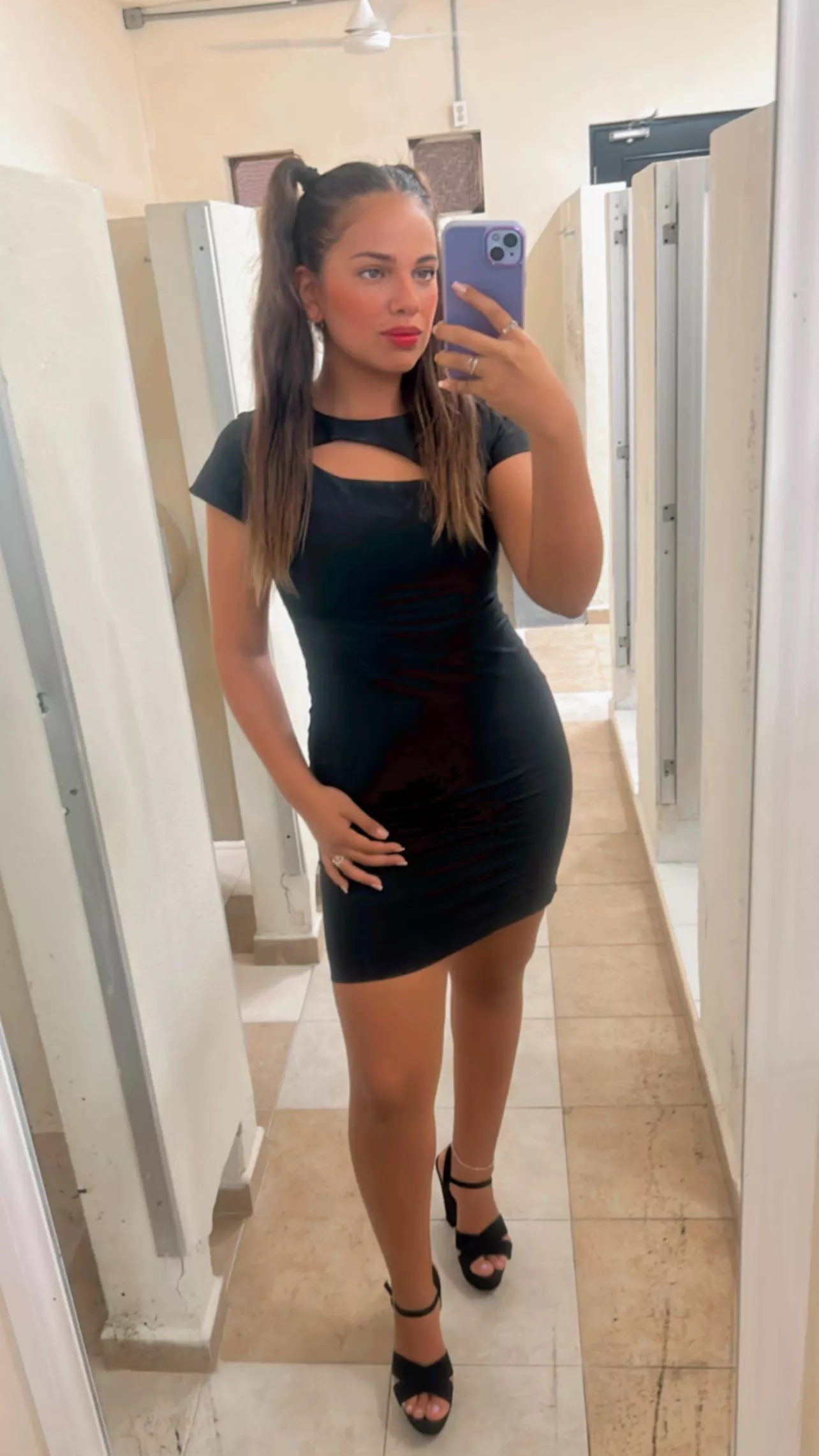 Tuesday outfit 😇 the male employee almost tried to sneak into the changing room w/ me 😅