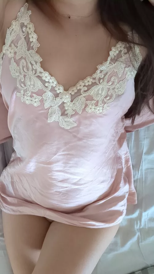 Waking up with me, wearing La Perla