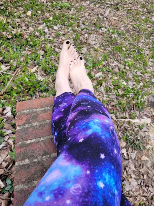 Wearing my galaxy pants today