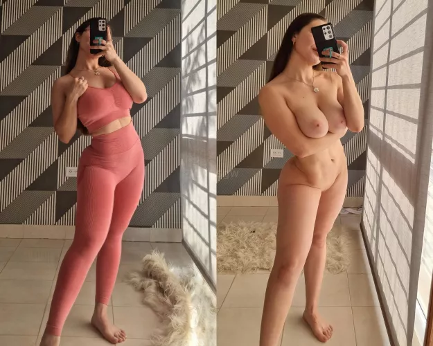 What the guys at the gym don’t get to see..