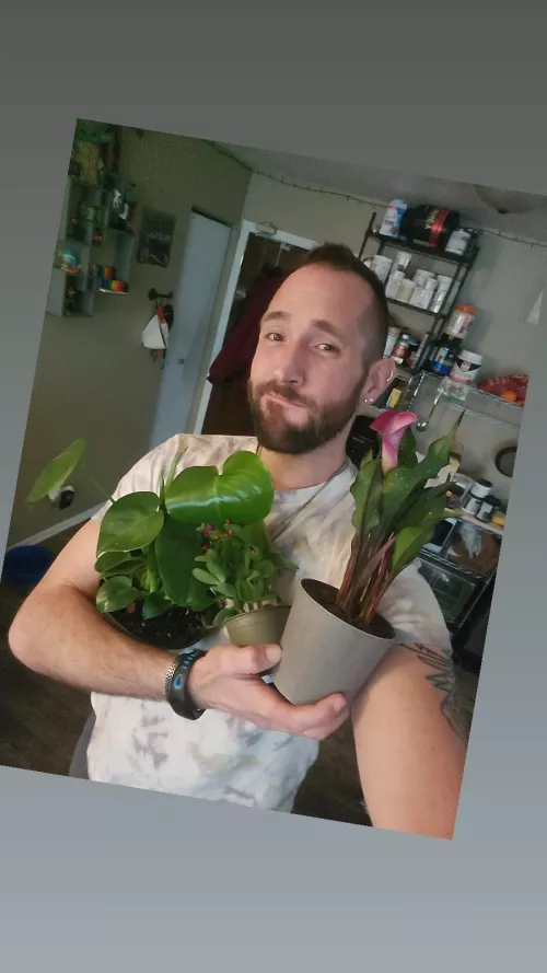 When ya anxiety monster and lady depression are trying to put you in a hole... But ya gotta keep functioning, cause goals and responsibilities. We cope by rescuing plants on the way home.... It was that or cry.