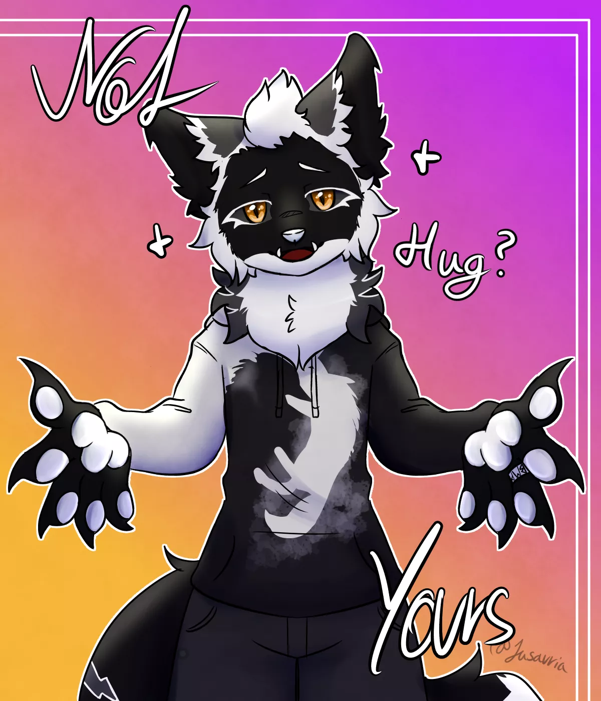 Would you want a hug from them? (art by me - Was free YCH Comm for person who gave me this idea)