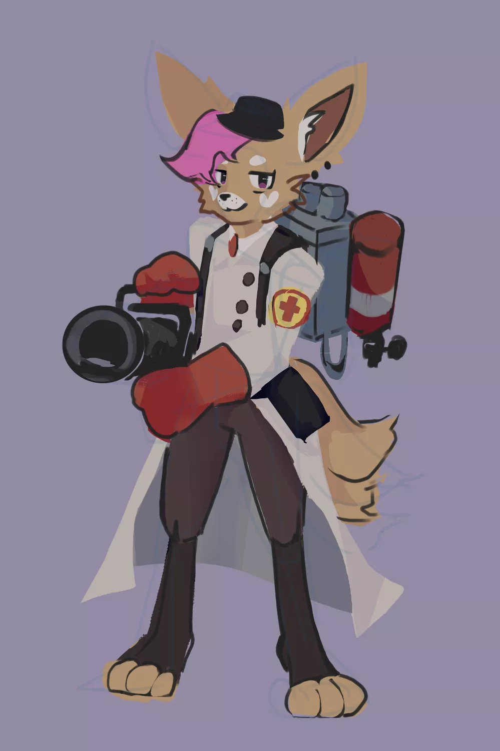 🦊💉 [art by me] not my OC