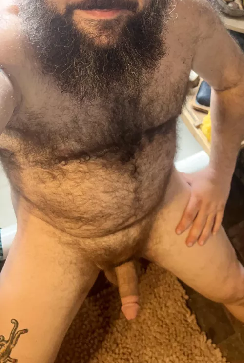 Bout to scrub my chub