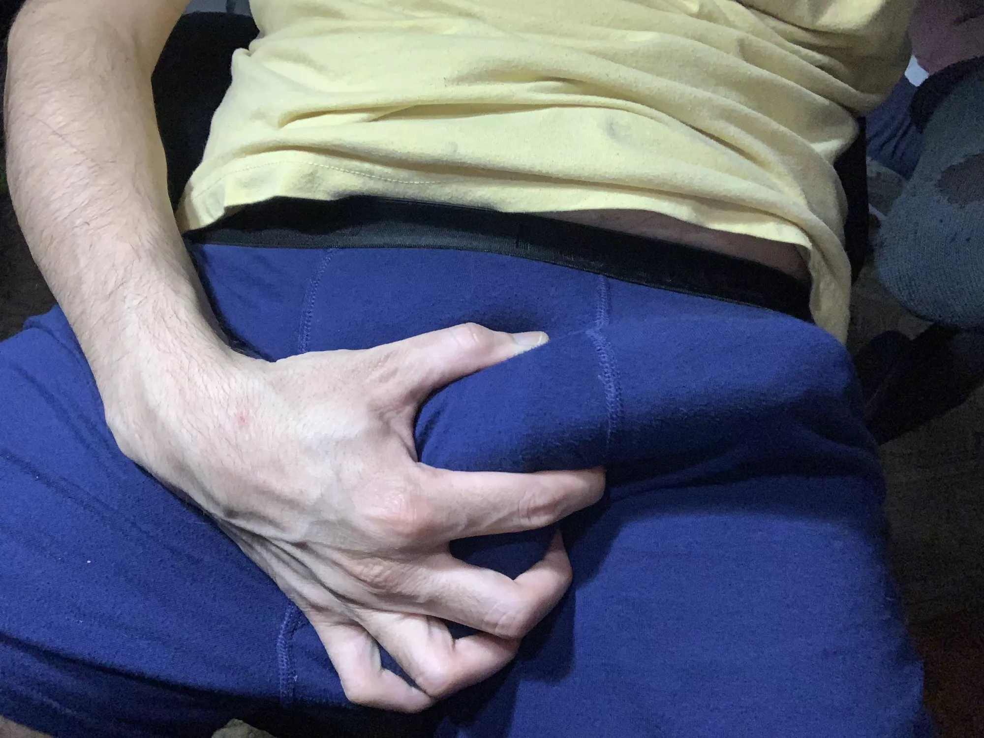 Boxer bulge and some hand vein action