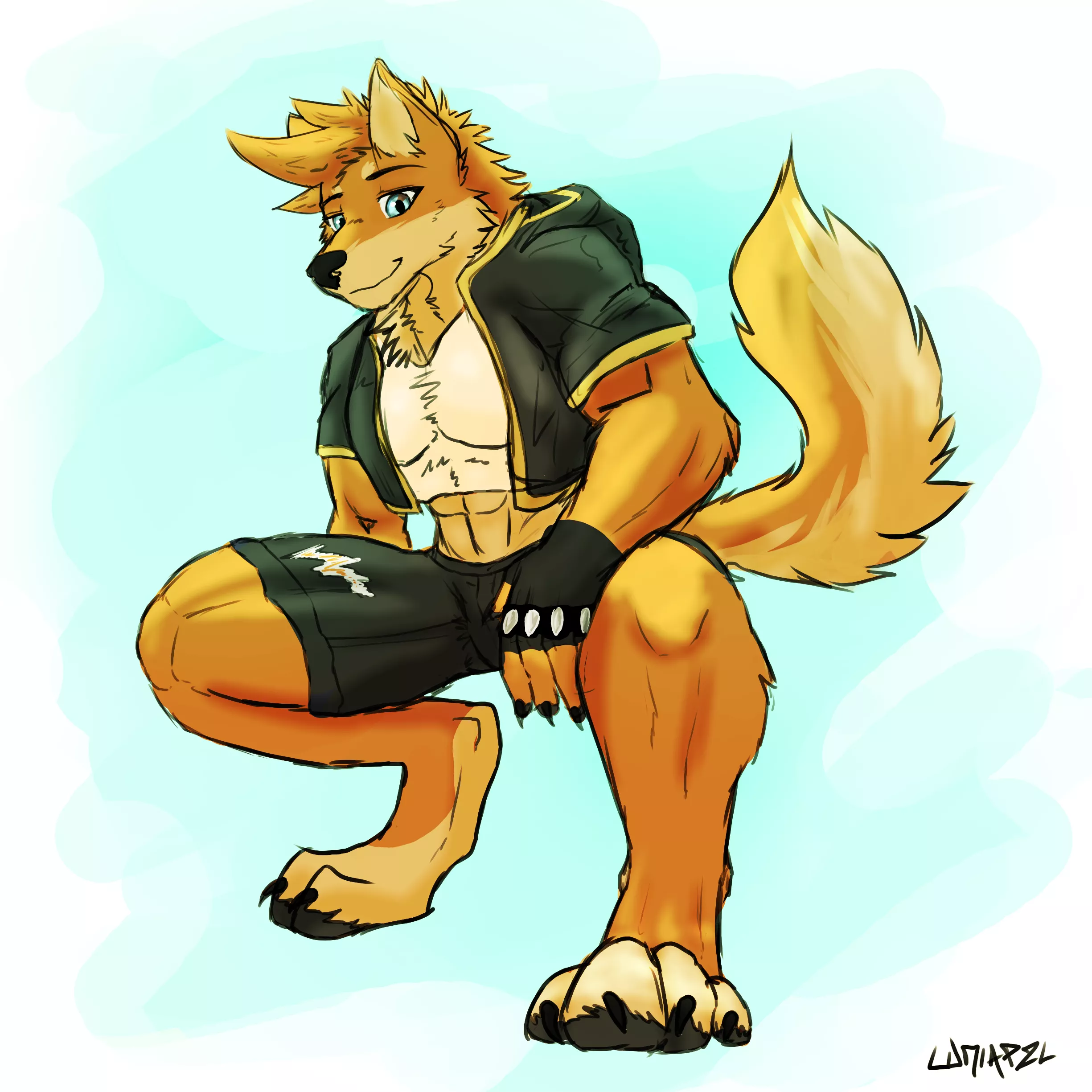 Fast sketch of Kaniya ;3 (art by me)