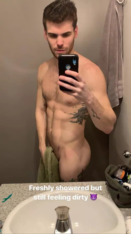 Fresh out of the shower ;)