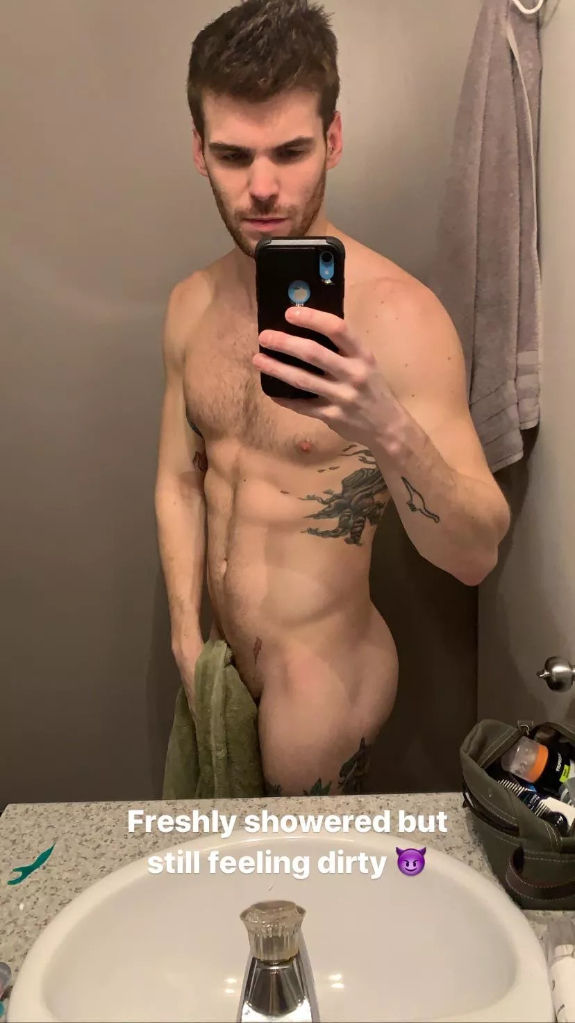 Fresh out of the shower ;)
