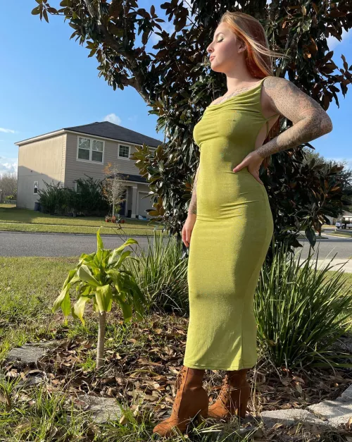 Green dress